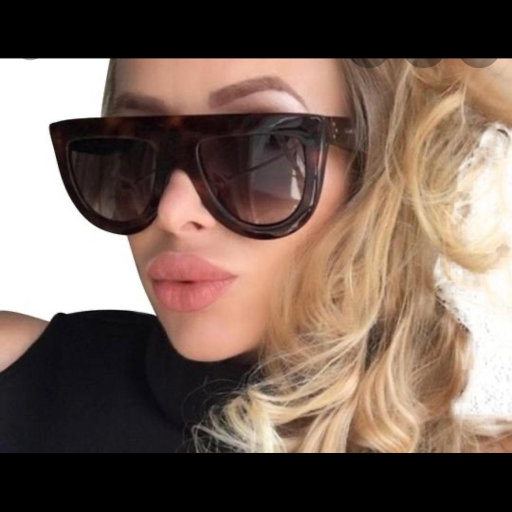 Celine Flattop Havana Brown Sunglasses